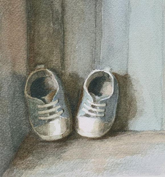 'Boy Shoes' Watercolour Print